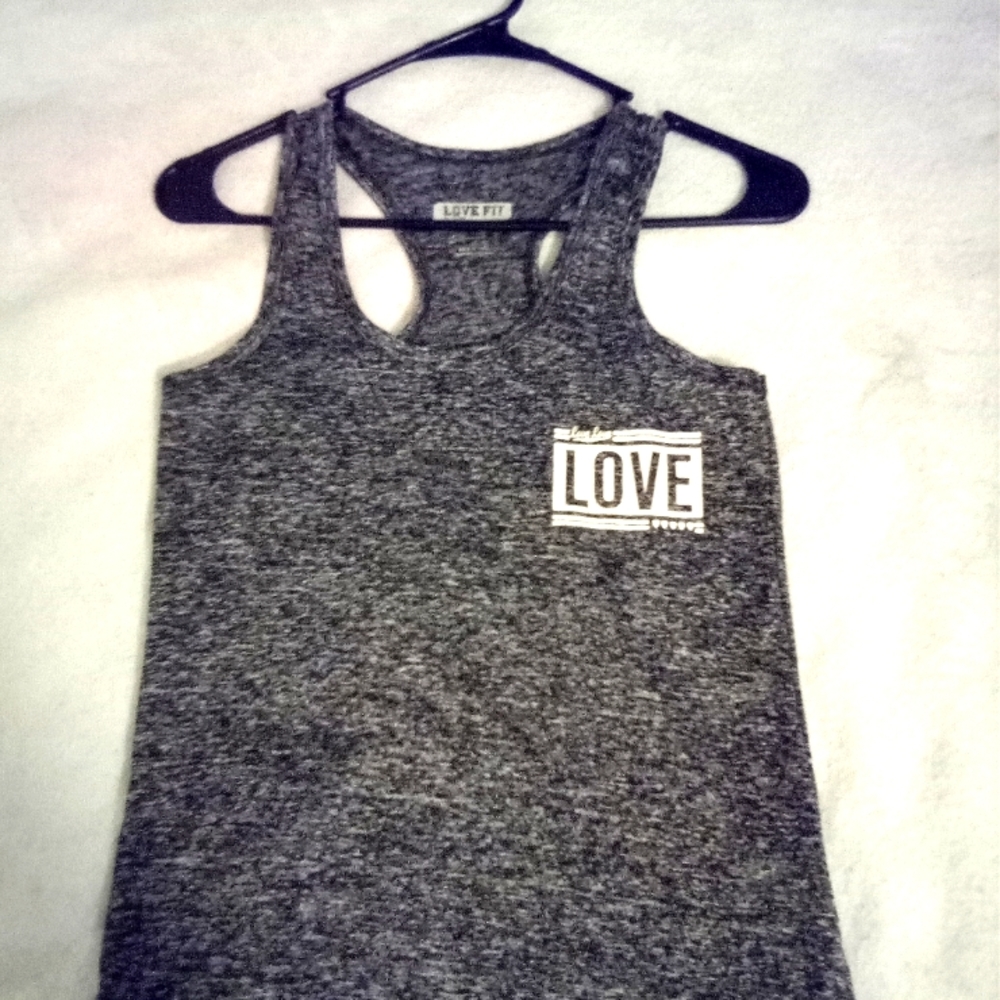 Love Fit active wear. Size small. Color: black,charcoal grey and white.